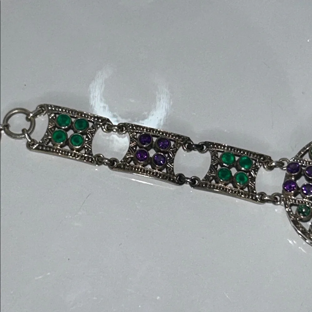 NWOT Genuine Sterling Silver Multi Gemstone Bracelet By Designer Nicky Butler